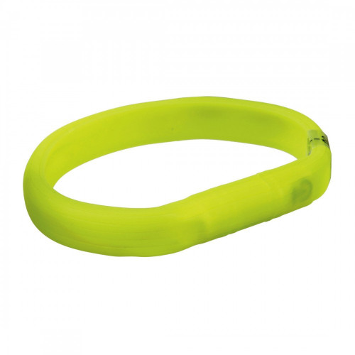 Ошейник Trixie Flash Light Ring USB для собак с подсветкой силиконовый зеленый размер L-XL 70 cм/18 мм