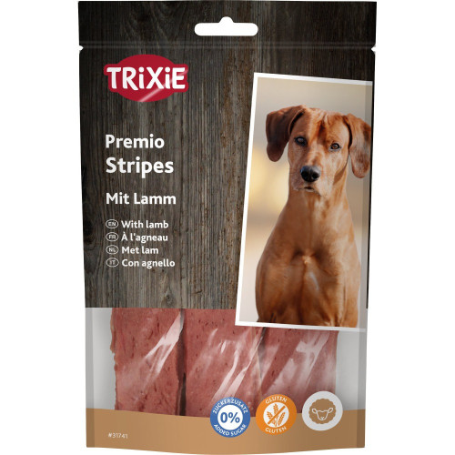 Лакомство Trixie Premio Lamb Stripes для собак полоски с ягненком 100 г