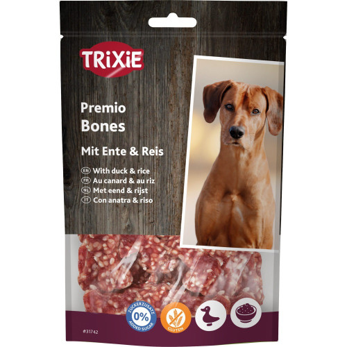 Лакомство Trixie Premio Rice Duck Bones для собак косточки с уткой и рисом 80 г
