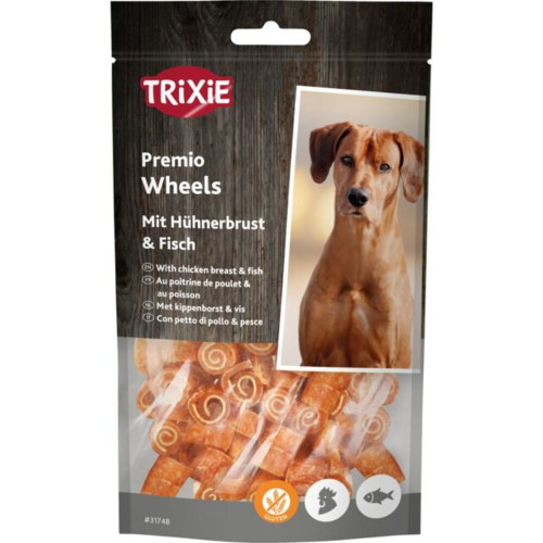 Лакомство Trixie Premio Fish Chicken Wheels для собак с курицей и рыбой 75 г