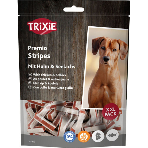 Лакомство Trixie Premio Fish Chicken Stripes XXL для собак палочки курица и лосось 300 г