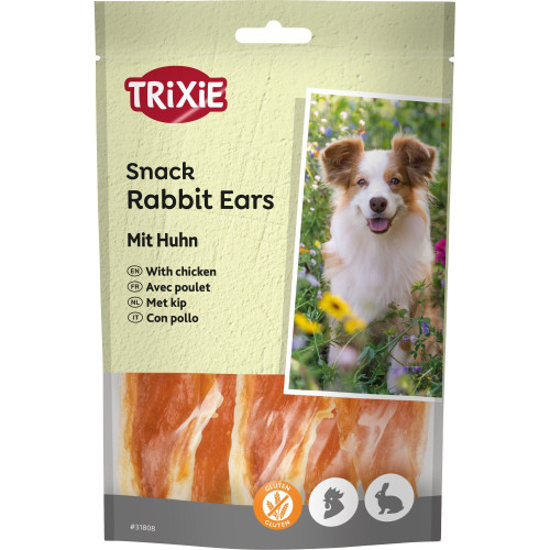 Лакомства Trixie Rabbit Ears with Chicken для собак ушки кролика и филе курицы 80 г