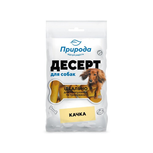 Лакомства Природа Десерт для собак утка 100 г