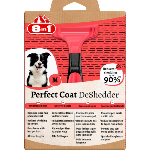 Дешеддер 8in1 Perfect Coat для вычесывания собак размер М 6,5 см