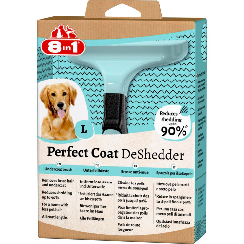 Дешеддер 8in1 Perfect Coat для вычесывания собак размер L 10 см