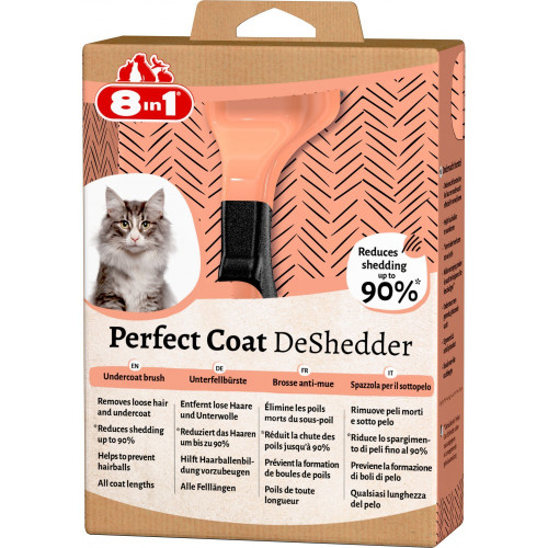 Дешеддер 8in1 Perfect Coat для котов для вычесывания 4,5 см