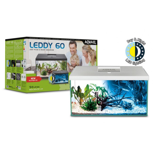 Аквариумный комплект Aquael Leddy Day Night с балкой прямой белый 54 л