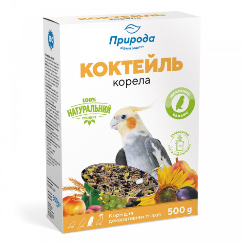 Корм Природа Коктейль Корелла для средних попугаев 500 г