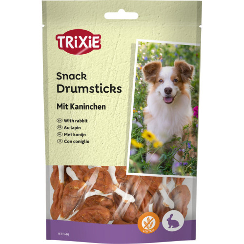 Лакомства Trixie Drumsticks with Rabbit для собак косточки с кроликом 100 г 8 шт