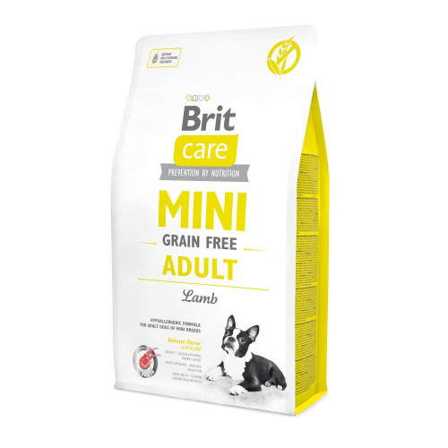 Корм сухой Brit Care Grain Free Mini Adult Lamb для взрослых собак миниатюрных пород с ягненком 2 кг