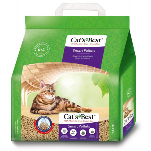 Наполнитель Cat’s Best для кошачьего туалета Smart Pellets древесный 5 л / 2,5 кг