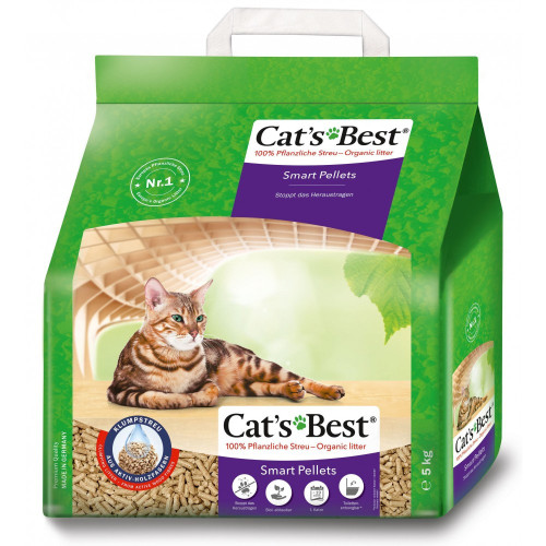 Наполнитель Cat’s Best для кошачьего туалета Smart Pellets древесный 10 л / 5 кг