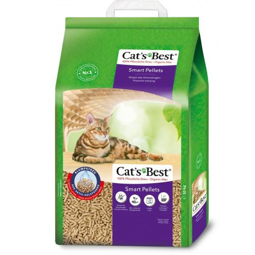 Наполнитель Cat’s Best для кошачьего туалета Smart Pellets древесный 20 л / 10 кг