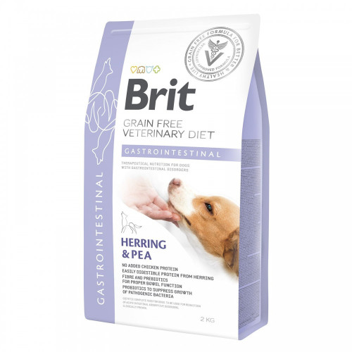Корм сухий Brit Grain Free VetDiet Dog Gastrointestinal для дорослих собак при порушенні травлення з оселедцем...
