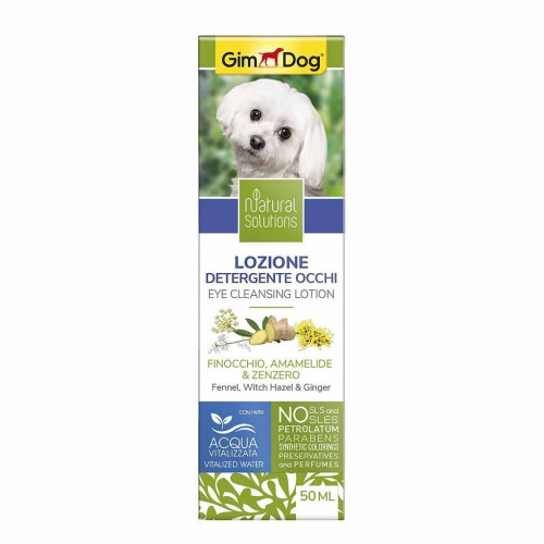 Лосьйон GimDog Natural Solutions для собак для очистки глаз 50 мл