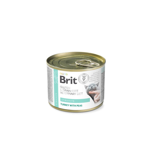 Вологий корм Brit Grain Free Veterinary Diets Struvite для котів при лікуванні та для профілактики сечокам яної...