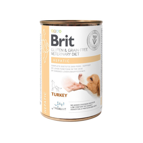 Влажный корм Brit Grain Free Veterinary Diets Hepatic для собак для поддержания функций печени при...