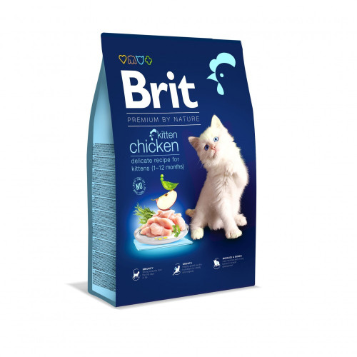 Корм сухой Brit Premium by Nature Cat Kitten для котят с курицей 8 кг