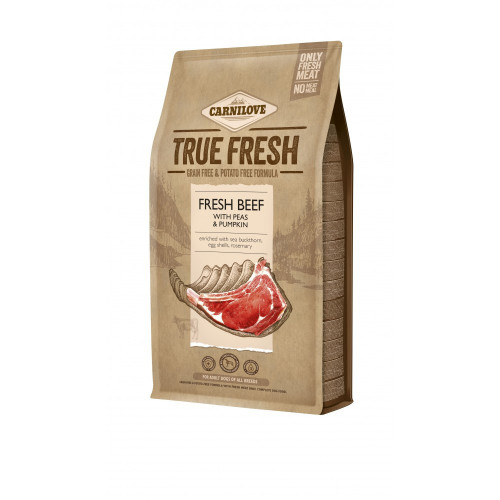 Корм сухой Carnilove True Fresh Beef для взрослых собак всех пород с говядиной 4 кг