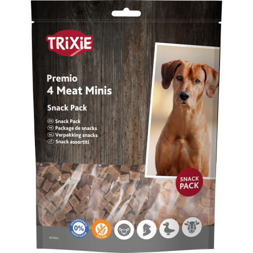 Лакомство Trixie Premio 4 Meat Minis для собак с курицей уткой говядиной и бараниной 4х100 г