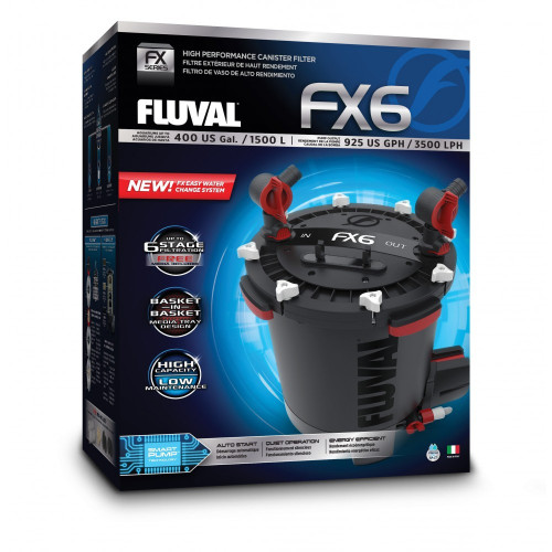 Фильтр Hagen Fluval FX6 для аквариума внешний пластик металл резина до 1500 л