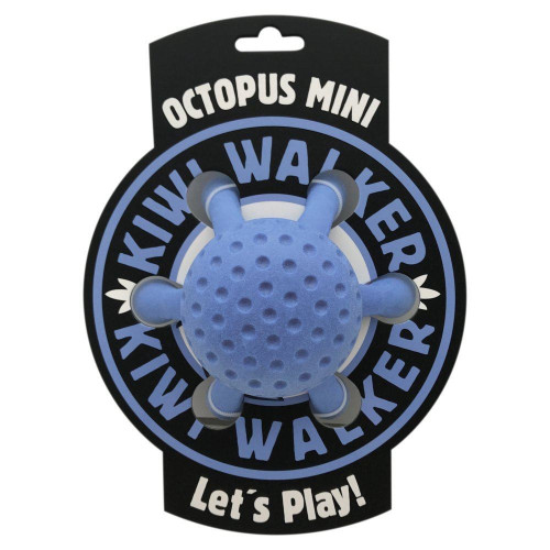 Игрушка Kiwi Walker для собак Осьминог голубой 12 см
