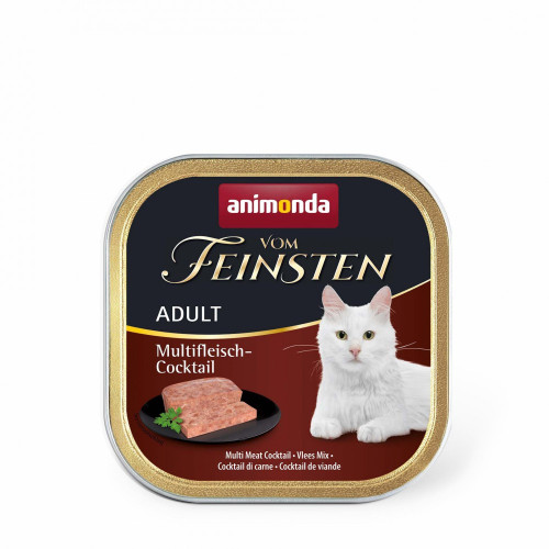 Корм влажный Vom Feinsten Adult Multi Meat Cocktail для котов мультимясной коктейль 100 г