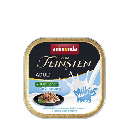 Корм влажный Vom Feinsten Adult with rabbit in cream sauce для котов с кроликом в сливочном соусе 100 г