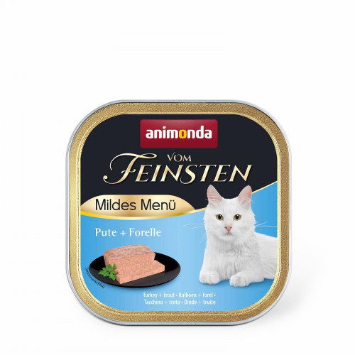 Корм влажный Vom Feinsten Adult Turkey Trout для котов с индейкой и форелью 100 г