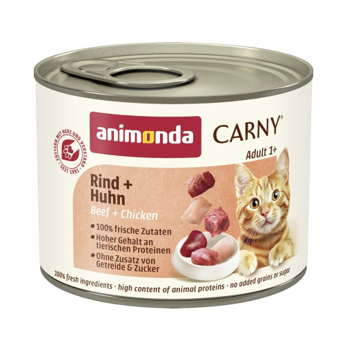 Корм влажный Carny Adult Beef Chicken для взрослых котов с говядиной и курицей 200 г