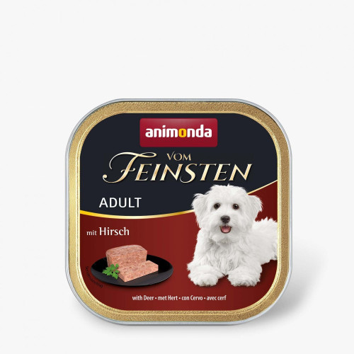 Корм влажный Vom Feinsten Adult with Deer для взрослых собак с олениной 150 г
