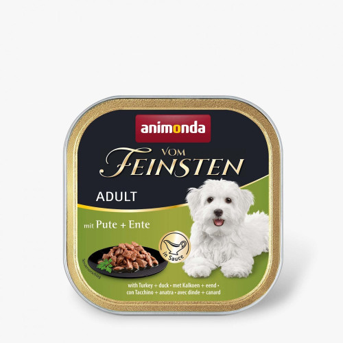 Корм влажный Vom Feinsten Adult with Turkey duck для взрослых собак с индейкой и уткой 150 г
