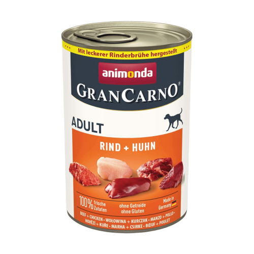 Корм влажный GranCarno Adult Beef Chicken для взрослых собак с говядиной и курицей 400 г