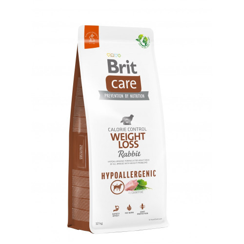 Корм сухой Brit Care Dog Hypoallergenic Weight Loss для собак с лишним весом гипоаллергенный с кроликом 12 кг