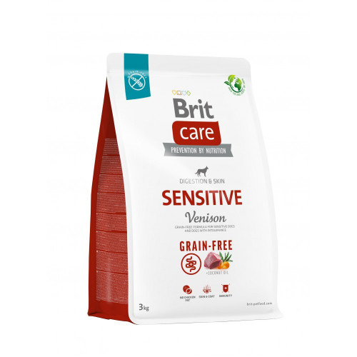 Корм сухий Brit Care Dog Grain-free Sensitive для собак з чутливим травленням та харчовою непереносимістю...