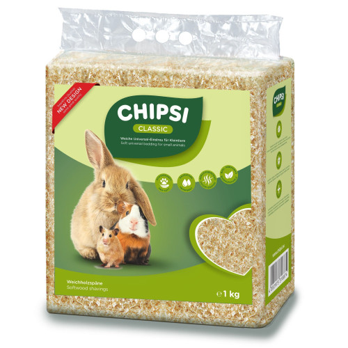 Наполнитель Chipsi для грызунов Классик гигиенический тырса 15 л/1 кг