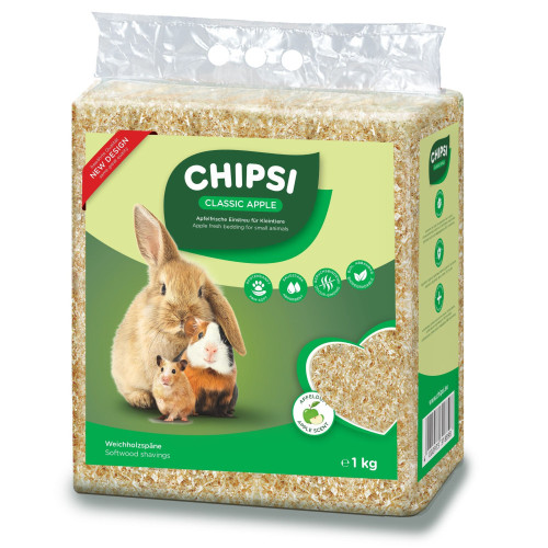 Наполнитель Chipsi для грызунов Зеленое яблоко гигиенический тырса 15 л/1 кг
