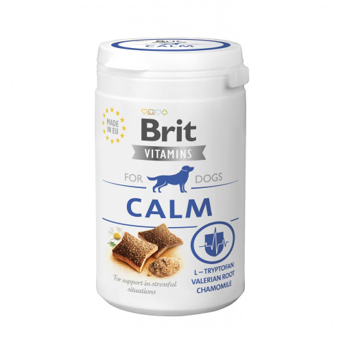 Вітаміни Brit Vitamins Calm для дорослих собак для підтримки нервової системи в стресових ситуаціях на протеїні з...