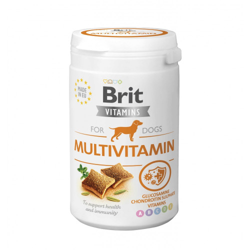 Витамины Brit Vitamins Multivitamin для взрослых собак для поддержания здоровья и иммунитета с курицей 150 г