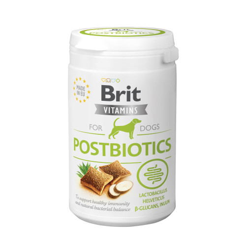 Витамины Brit Vitamins Postbiotics для взрослых собак для поддержания иммунитета и нормализации пищеварения с...
