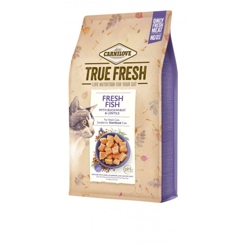 Корм сухой Carnilove True Fresh Cat Fresh Fish для взрослых кошек с рыбой 340 г