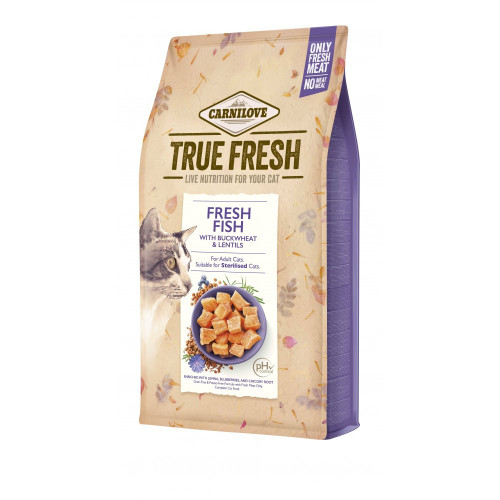 Корм сухой Carnilove True Fresh Cat Fresh Fish для взрослых кошек с рыбой 1,8 кг