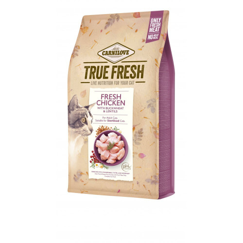 Корм сухой Carnilove True Fresh Cat Fresh Chicken для взрослых кошек с курицей 4,8 кг