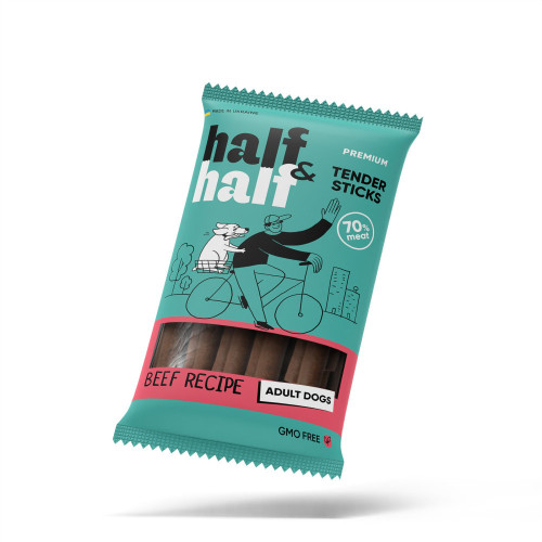 Лакомства HalfHalf мясные палочки для собак, с говядиной 100 г