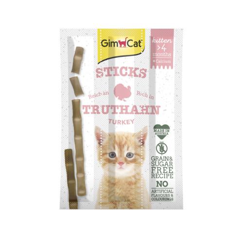 Лакомства GimCat Gimpet Kitten Мясные палочки для котят 3 шт