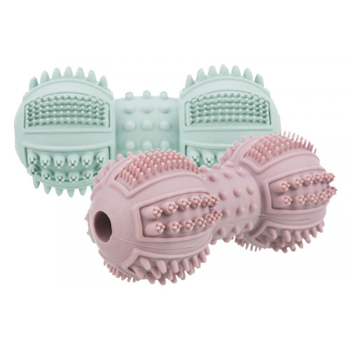 Игрушка Trixie Junior Dumbbell для щенков Гантель шипованная резина 9 см