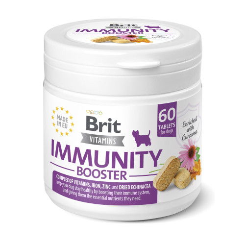 Витамины Brit Vitamins Immunity Booster для собак для иммунитета 60 таблеток