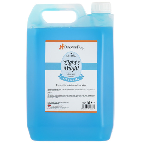 Шампунь Dezynadog Light Bright White Coat Colour Enchance для посилення кольору білих срібних та кольорових порід...