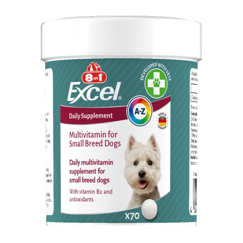 Вітаміни 8in1 Excel Multi Vitamin Small Breed для собак дрібних порід мультивітамін70 шт