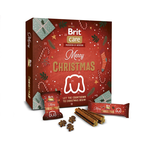 Адвент-календар Brit Care Advent Calendar Christmas для собак ласощі 24 шт